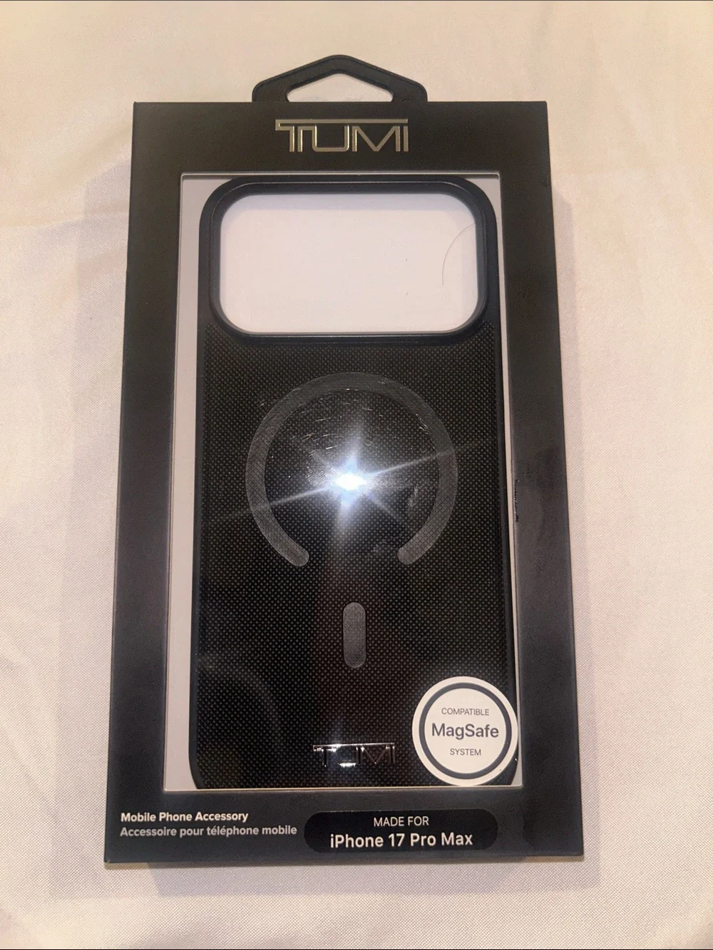 Tumi Black MagSafe iPhone 17 Pro Max Case